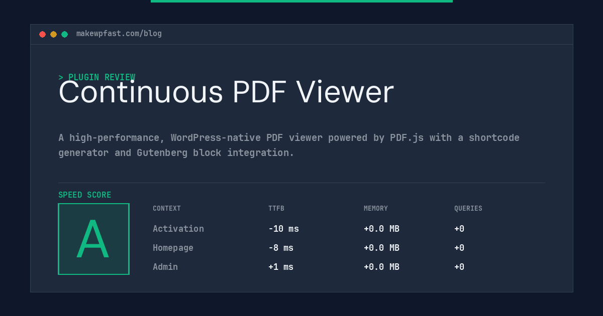 Continuous PDF Viewer - MakeWPFast
