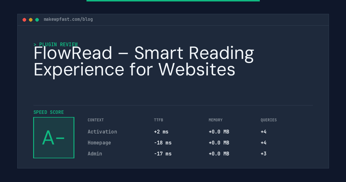 FlowRead – Smart Reading Experience for Websites - MakeWPFast