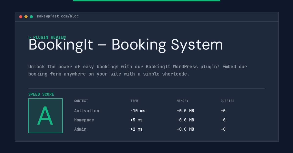 BookingIt – Booking System - MakeWPFast