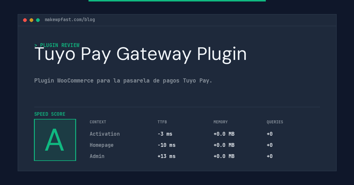 Tuyo Pay Gateway Plugin - MakeWPFast
