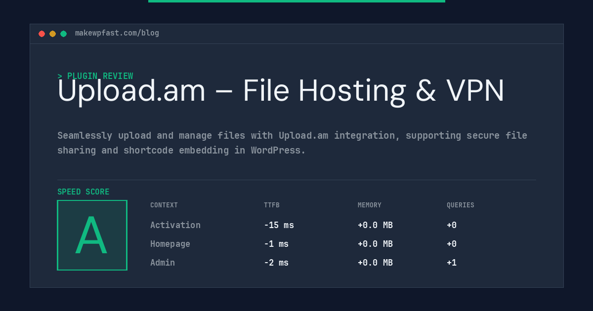 Upload.am – File Hosting & VPN - MakeWPFast