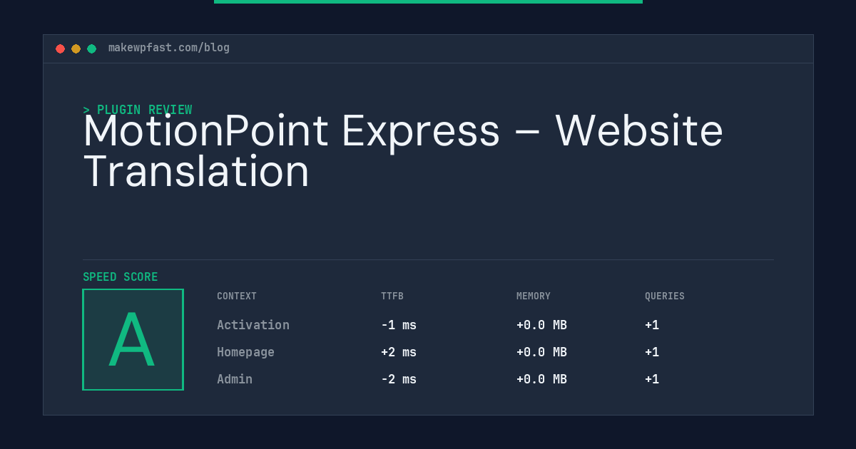 MotionPoint Express – Website Translation - MakeWPFast