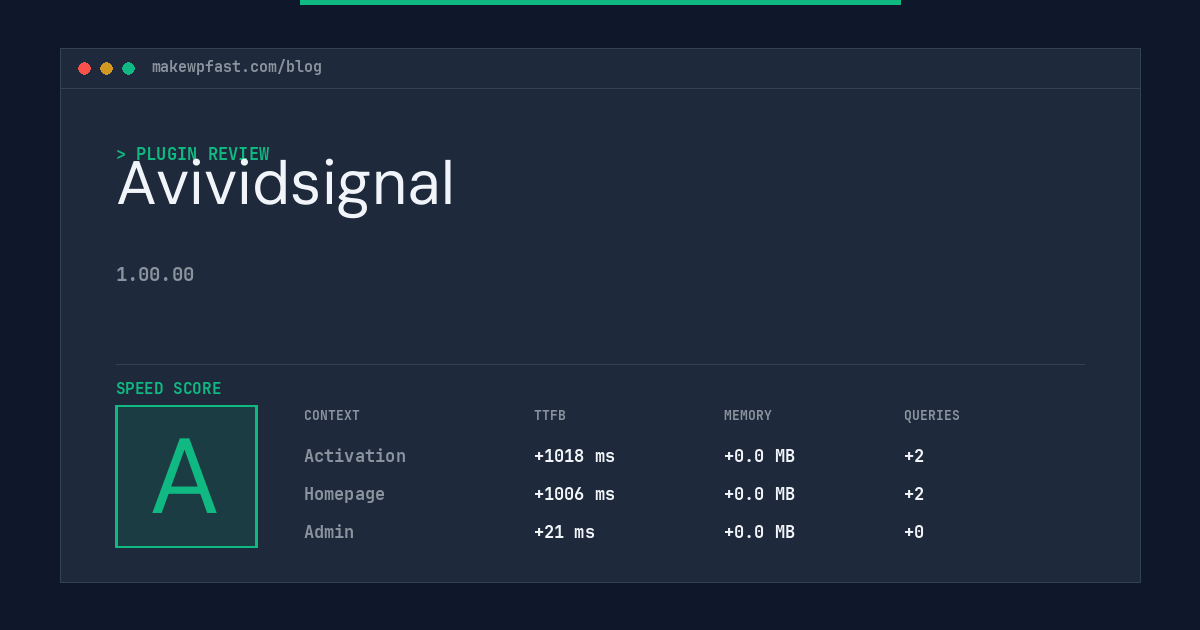 Avividsignal - MakeWPFast