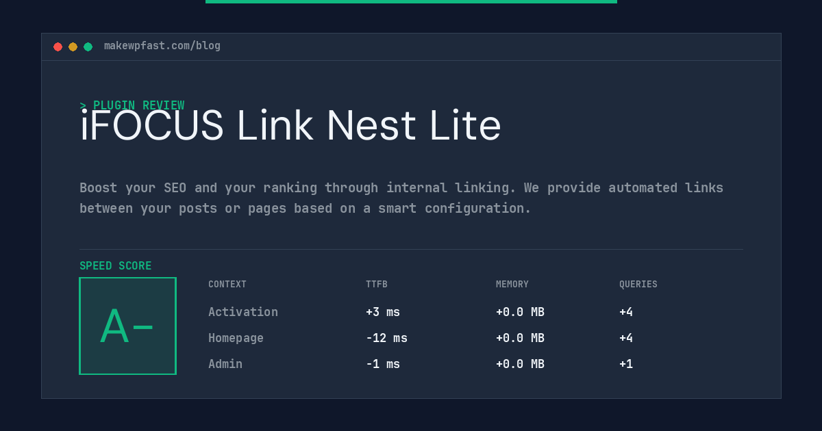iFOCUS Link Nest Lite - MakeWPFast