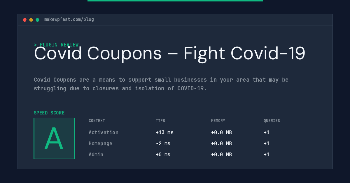 Covid Coupons – Fight Covid-19 - MakeWPFast