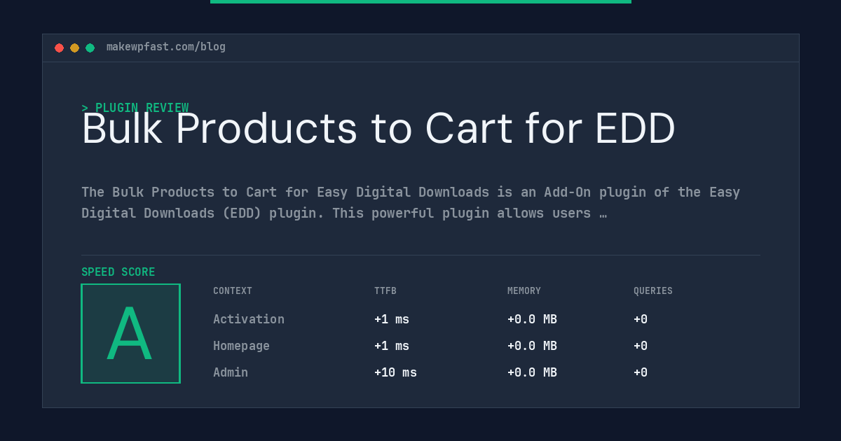 Bulk Products to Cart for EDD - MakeWPFast