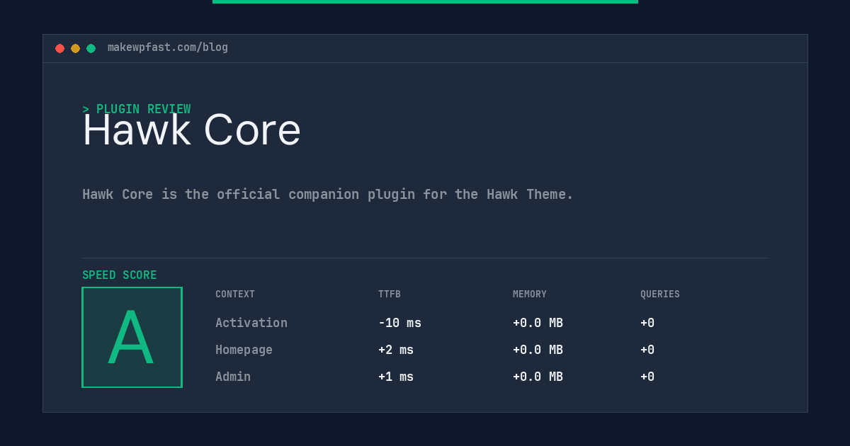 Hawk Core - MakeWPFast