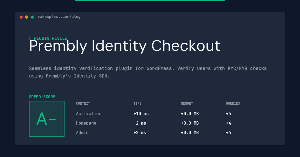 Prembly Identity Checkout - MakeWPFast
