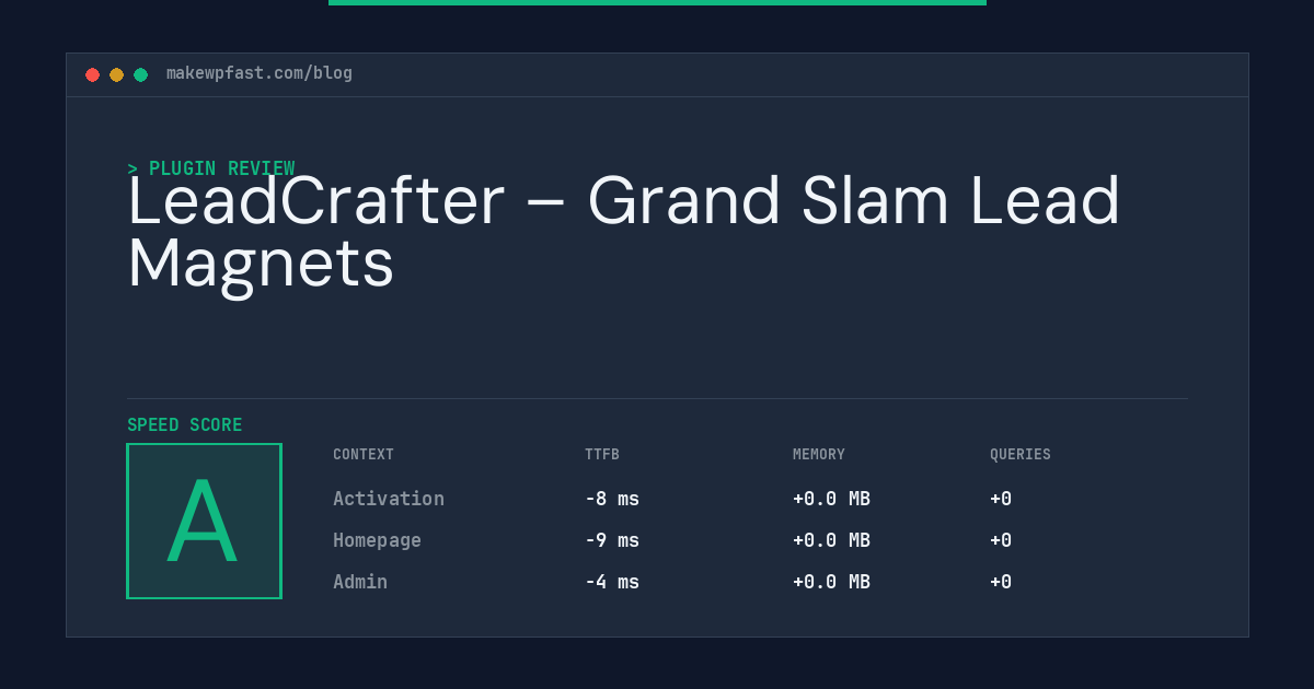 LeadCrafter – Grand Slam Lead Magnets - MakeWPFast