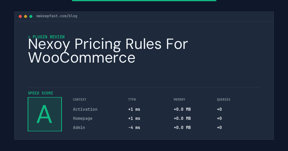 Nexoy Pricing Rules For WooCommerce - MakeWPFast