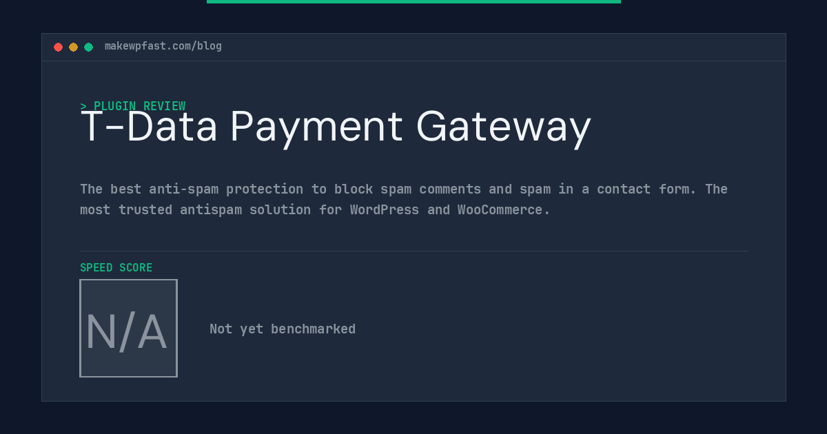 T-Data Payment Gateway - MakeWPFast