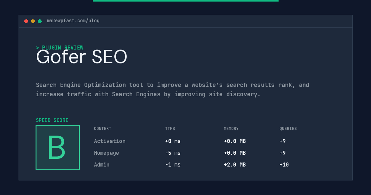 Gofer SEO - MakeWPFast