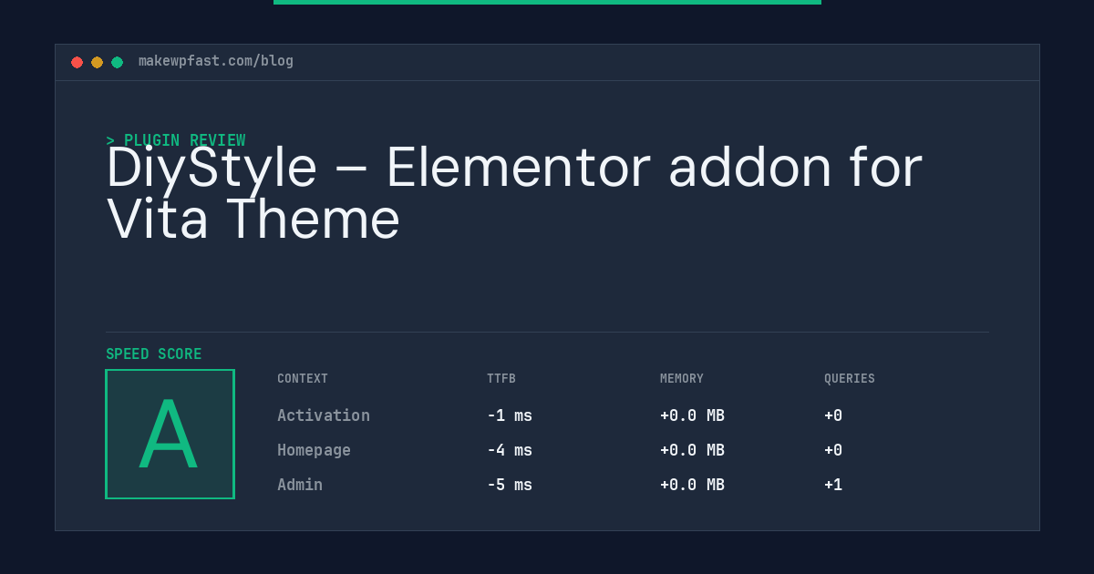 DiyStyle – Elementor addon for Vita Theme - MakeWPFast