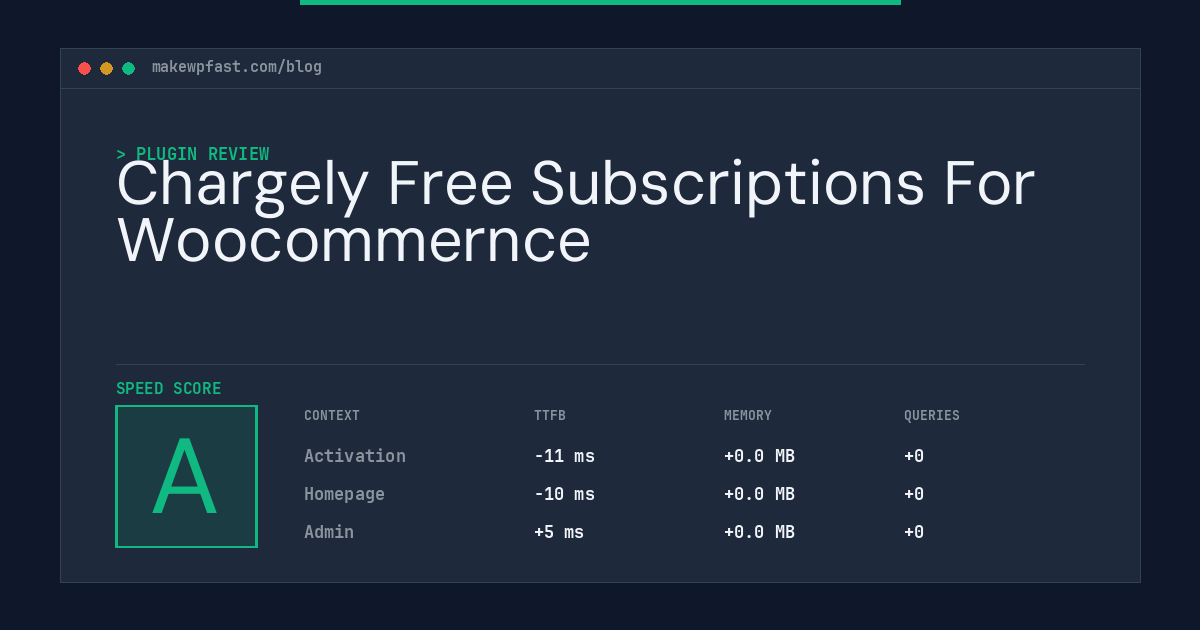 Chargely Free Subscriptions For Woocommernce - MakeWPFast