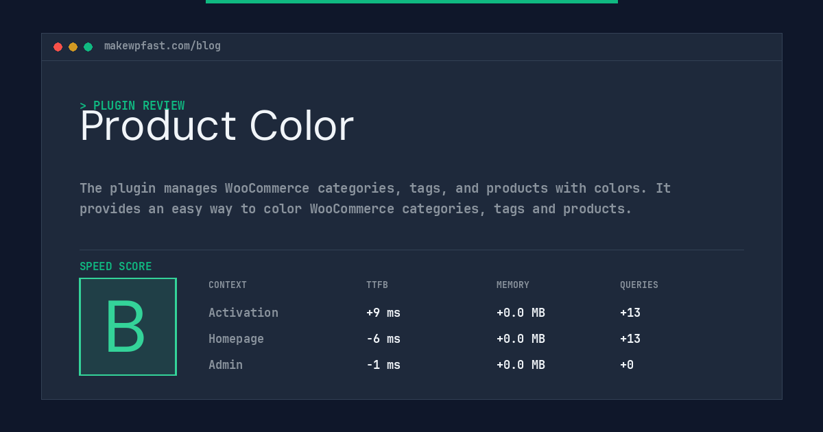 Product Color - MakeWPFast