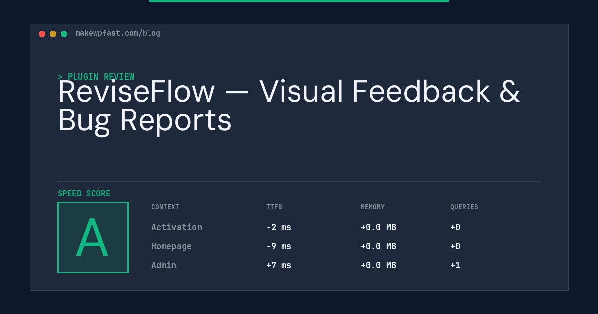 ReviseFlow — Visual Feedback & Bug Reports - MakeWPFast