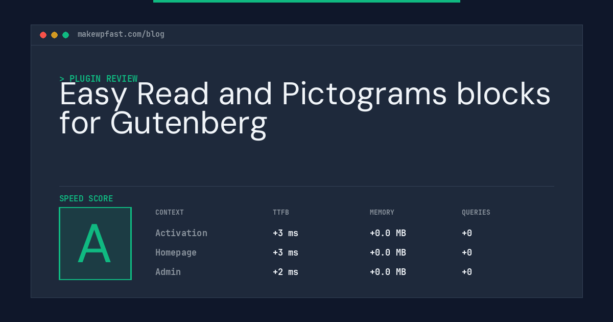 Easy Read and Pictograms blocks for Gutenberg - MakeWPFast