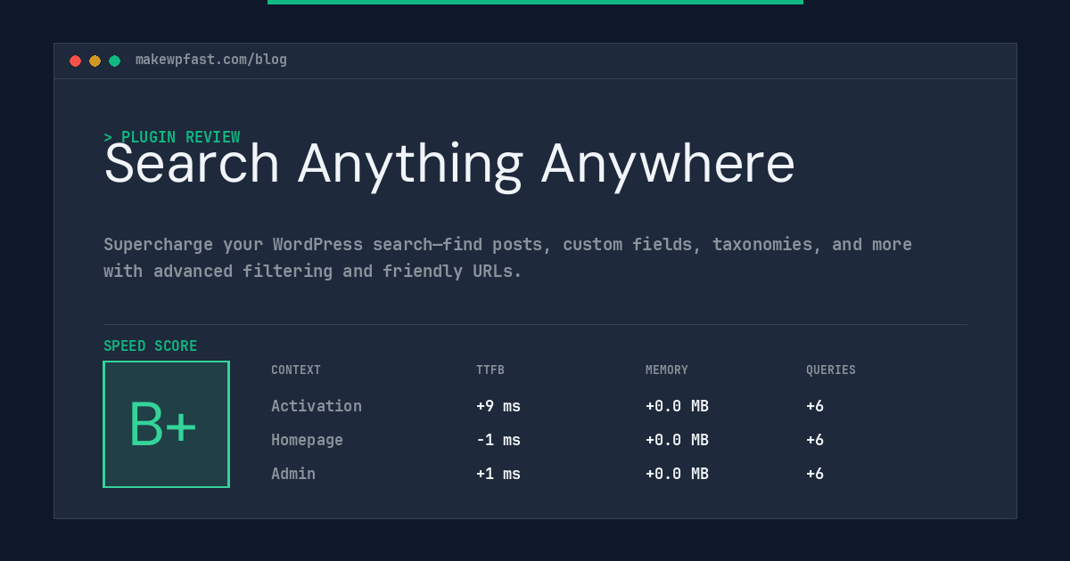 Search Anything Anywhere - MakeWPFast