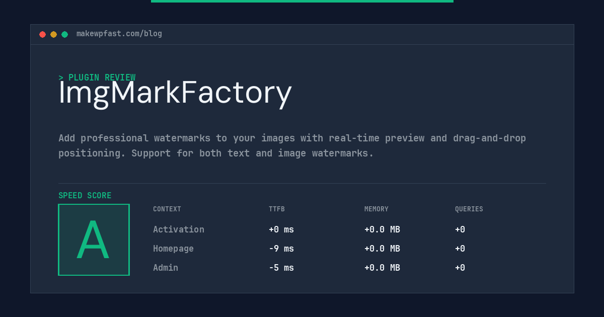 ImgMarkFactory - MakeWPFast