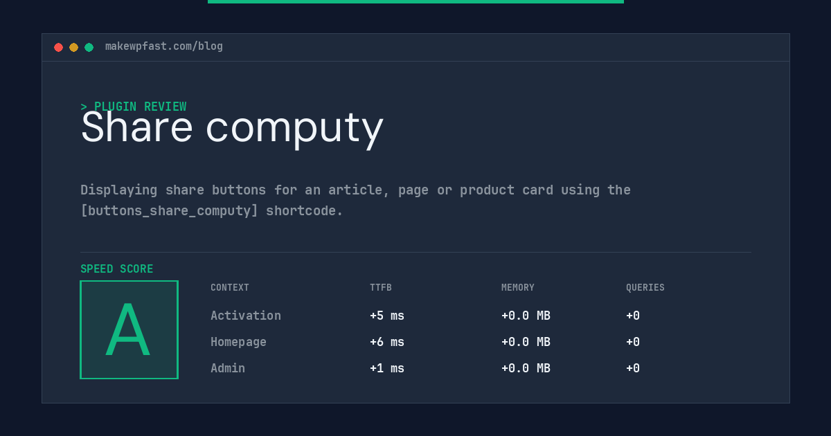 Share computy - MakeWPFast