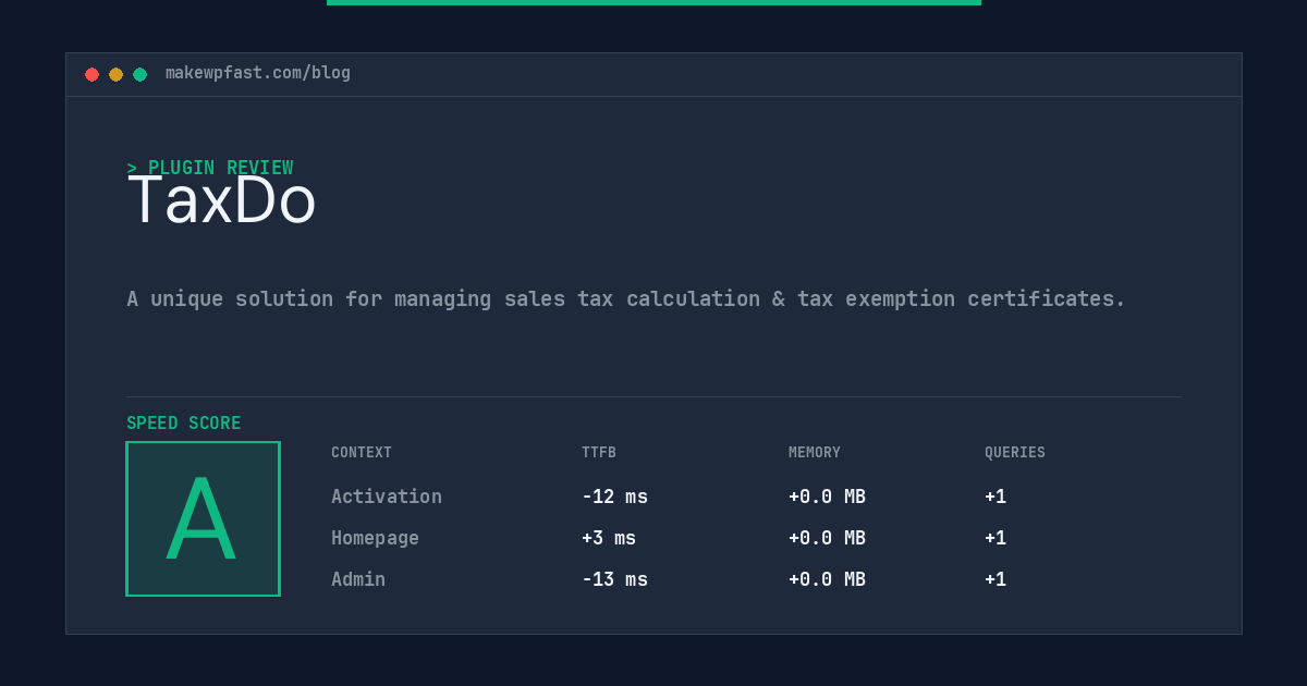 TaxDo - MakeWPFast