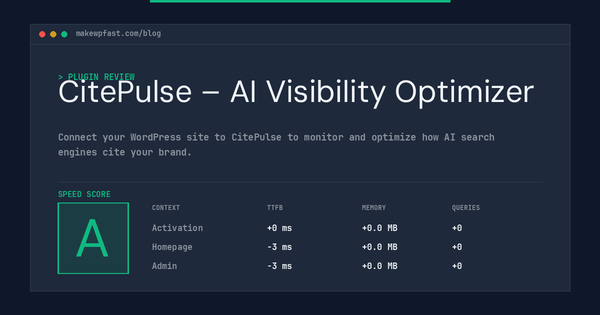 CitePulse – AI Visibility Optimizer - MakeWPFast