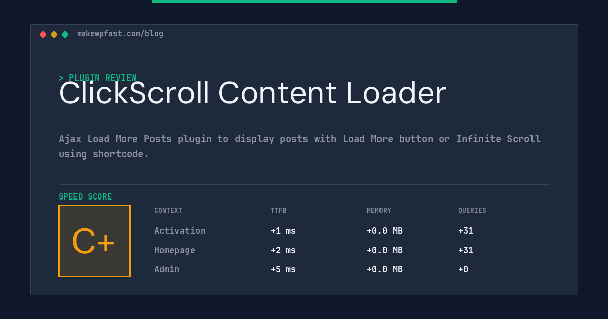 ClickScroll Content Loader - MakeWPFast