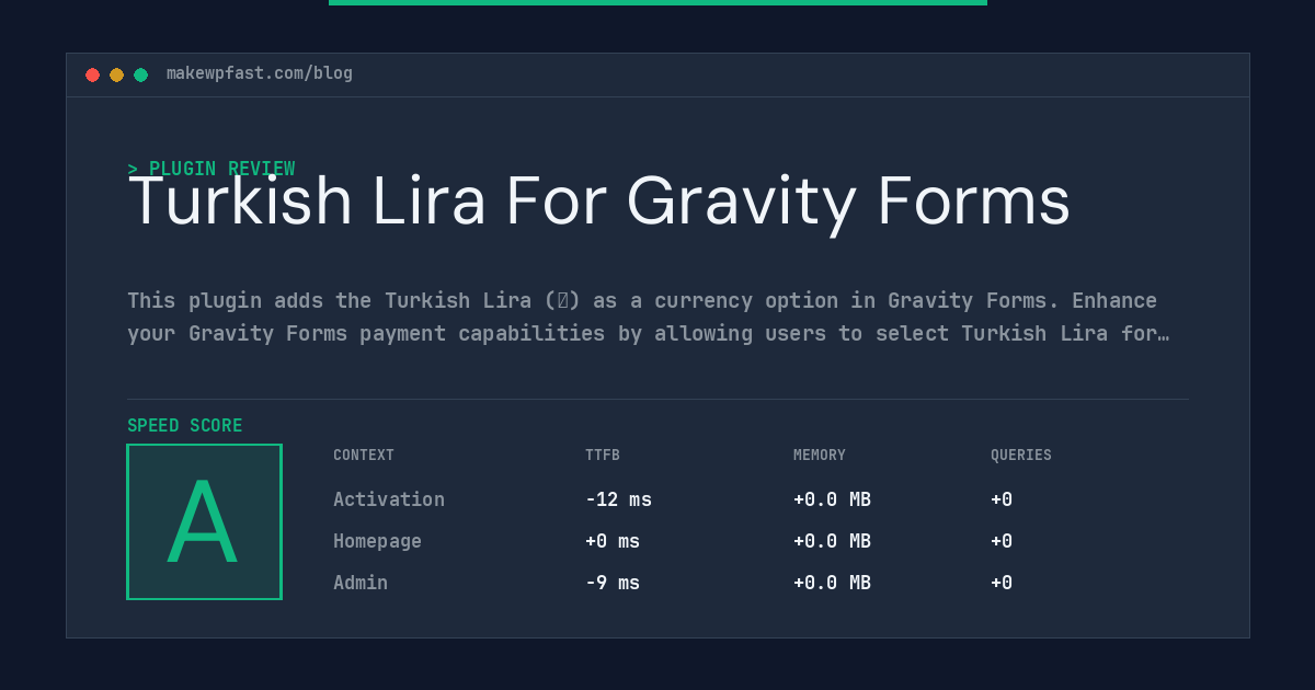 Turkish Lira For Gravity Forms - MakeWPFast