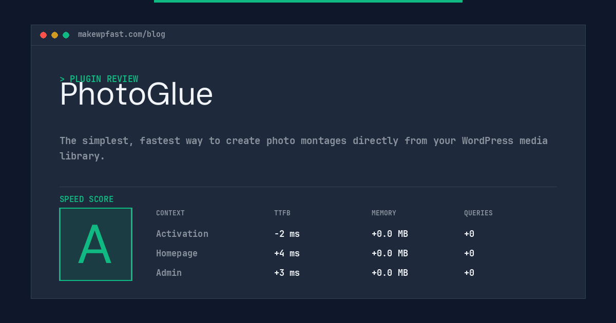 PhotoGlue - MakeWPFast
