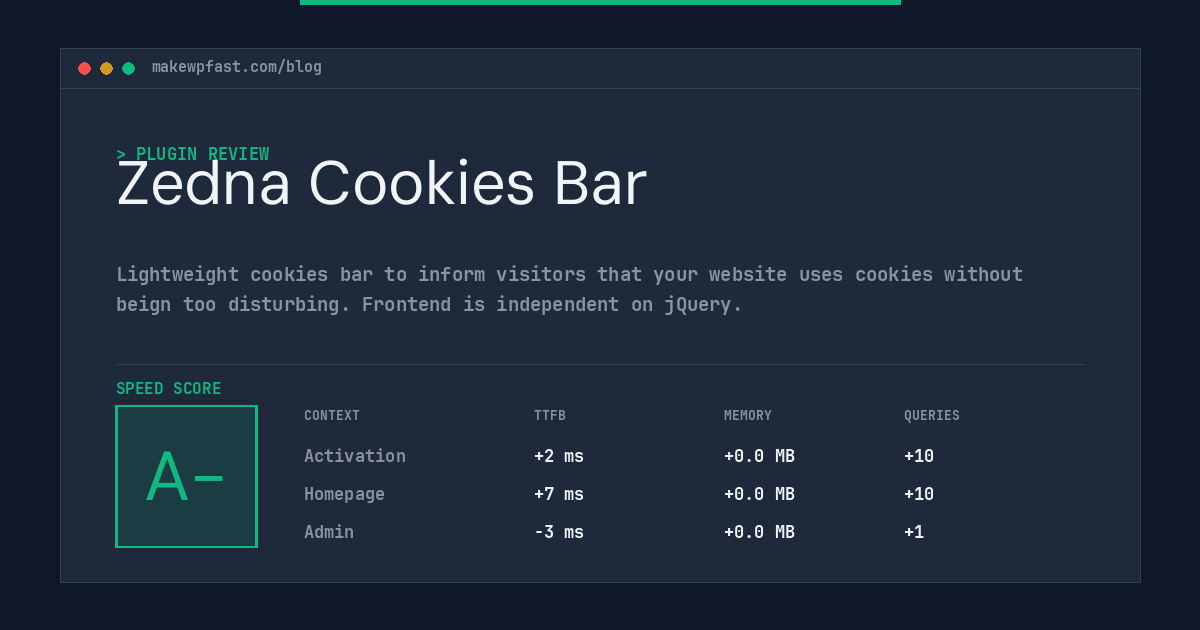 Zedna Cookies Bar - MakeWPFast