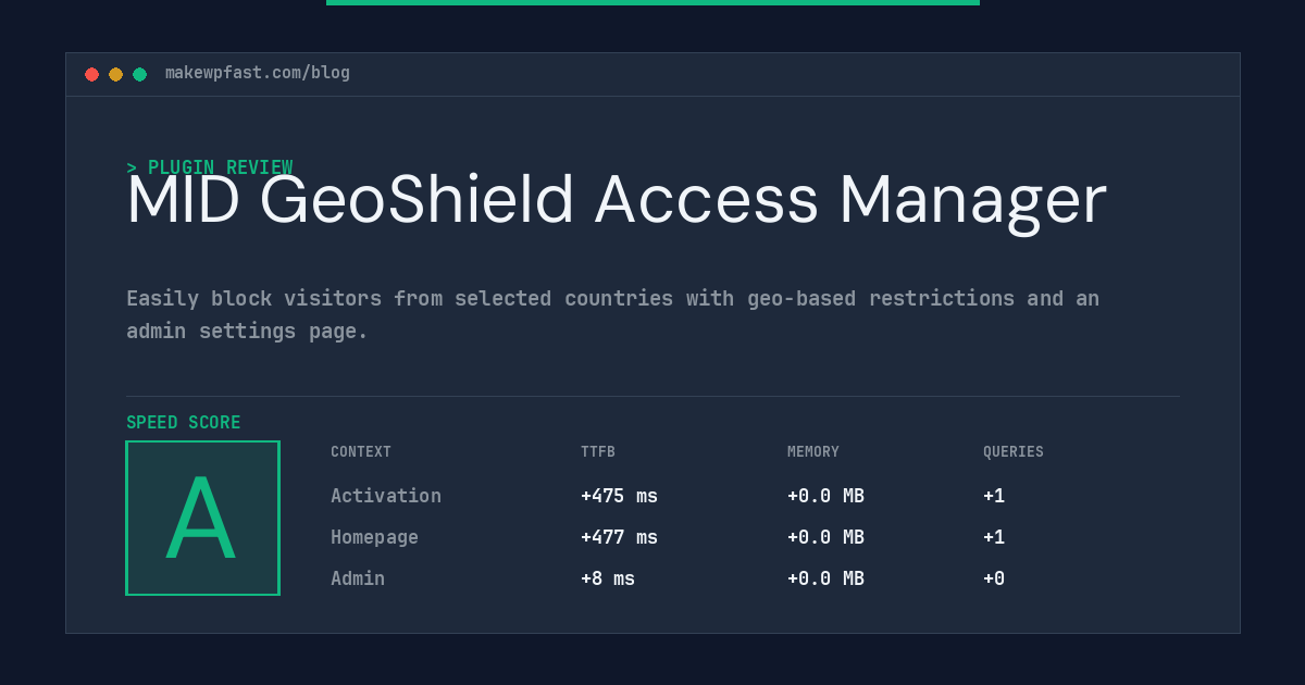 MID GeoShield Access Manager - MakeWPFast
