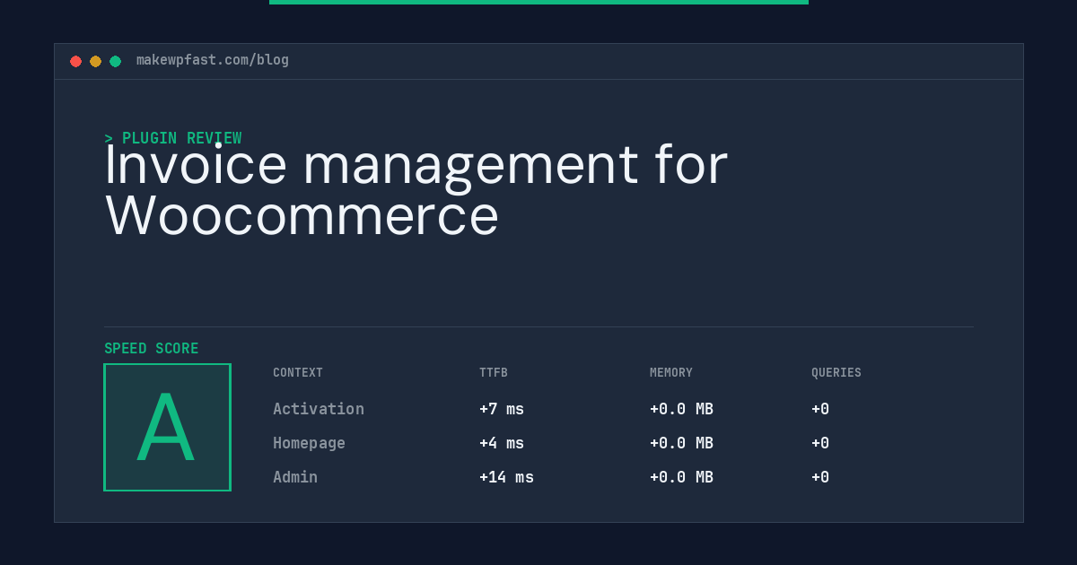 Invoice management for Woocommerce - MakeWPFast