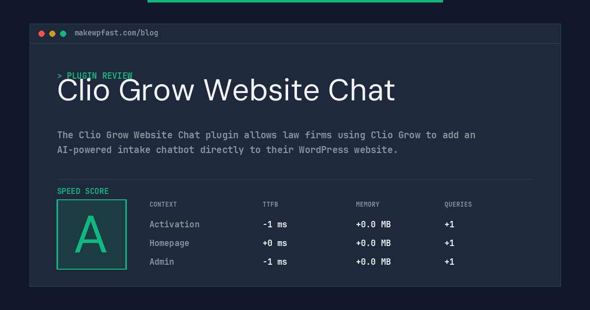 Clio Grow Website Chat - MakeWPFast