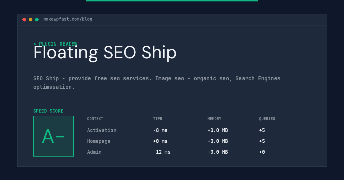 Floating SEO Ship - MakeWPFast