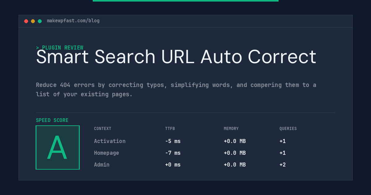 Smart Search URL Auto Correct - MakeWPFast