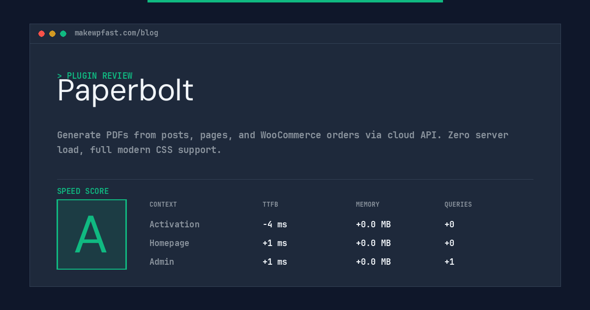 Paperbolt - MakeWPFast