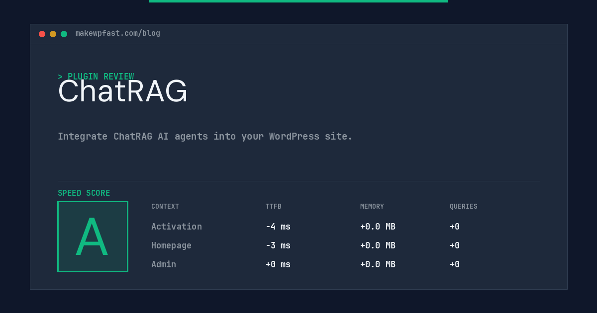 ChatRAG - MakeWPFast