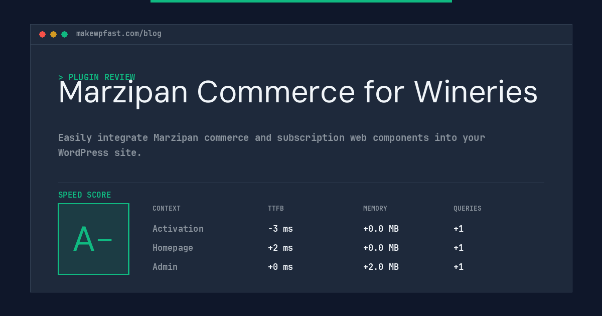 Marzipan Commerce for Wineries - MakeWPFast