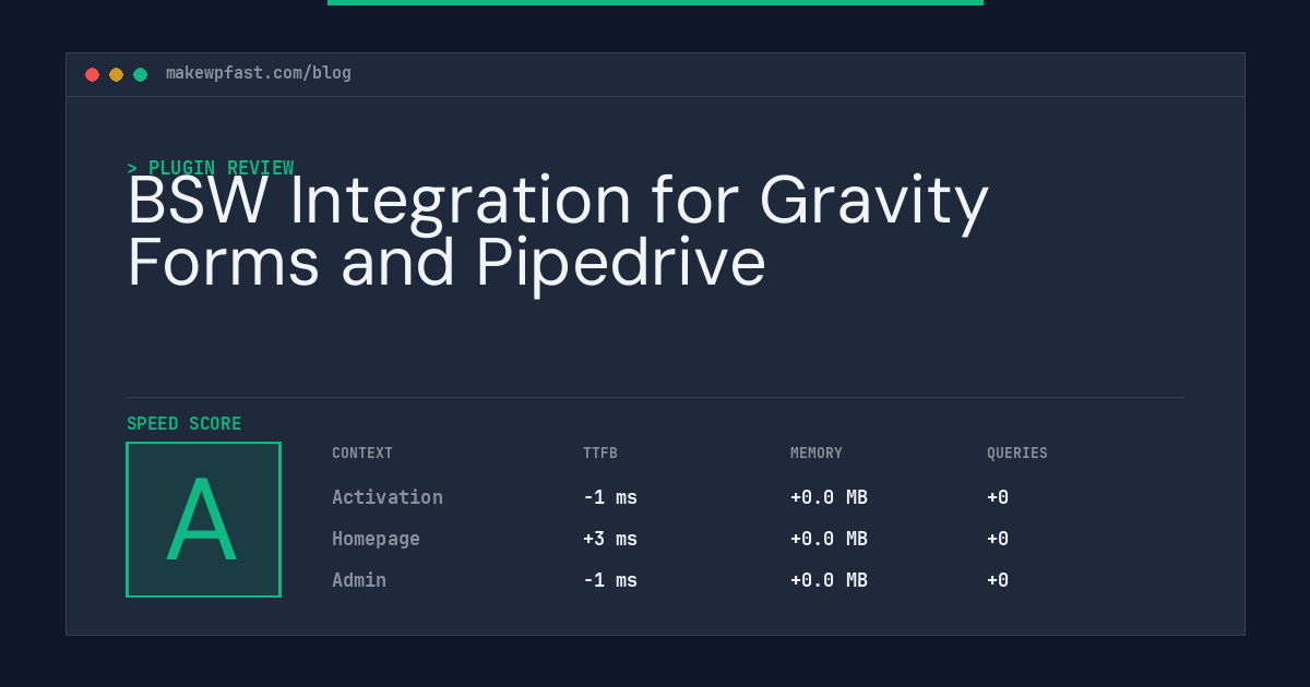 BSW Integration for Gravity Forms and Pipedrive - MakeWPFast