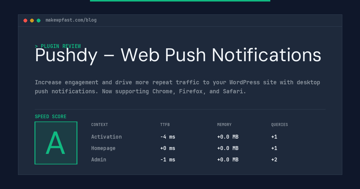 Pushdy – Web Push Notifications - MakeWPFast