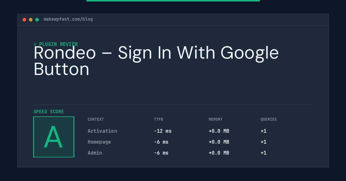 Rondeo – Sign In With Google Button - MakeWPFast