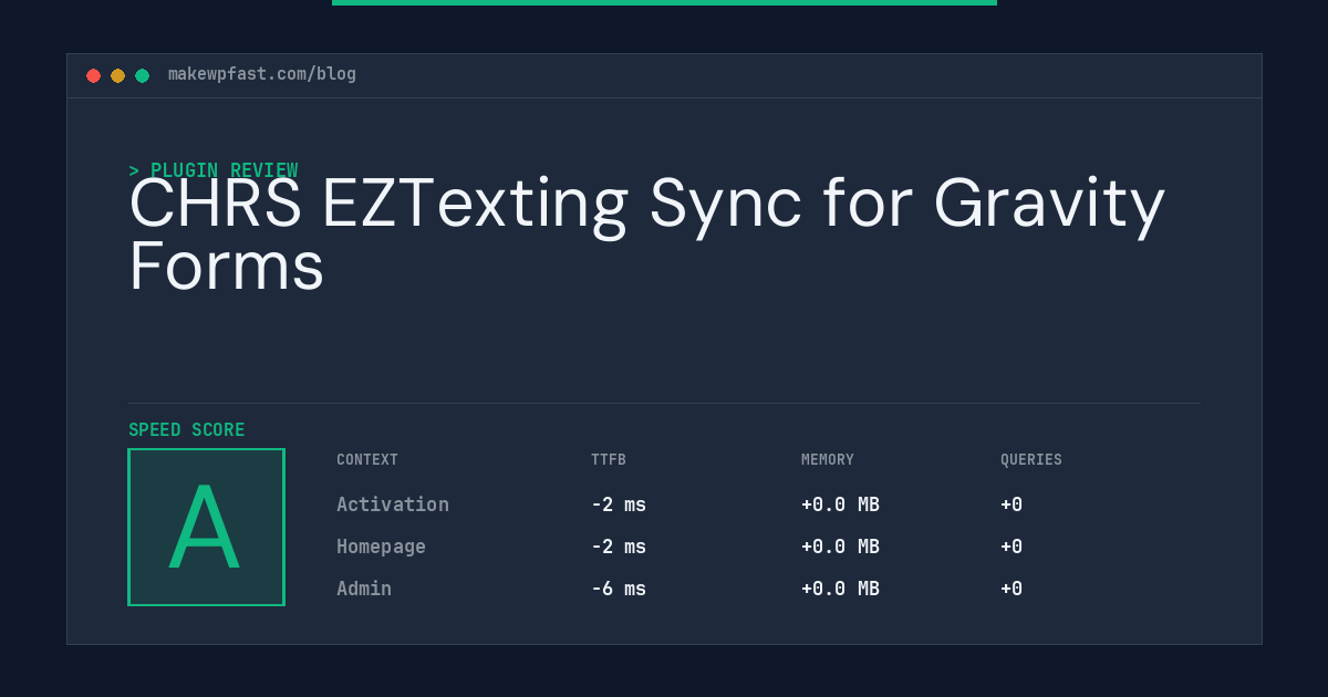 CHRS EZTexting Sync for Gravity Forms - MakeWPFast
