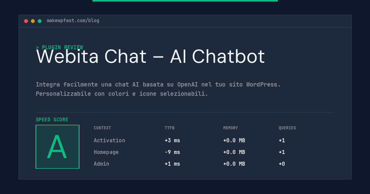 Webita Chat – AI Chatbot - MakeWPFast