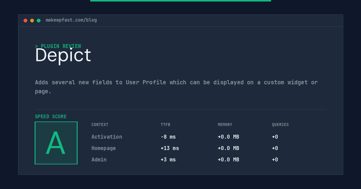 Depict - MakeWPFast