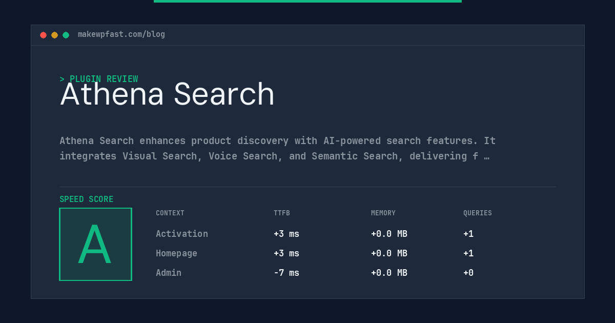Athena Search - MakeWPFast