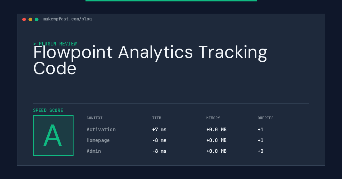 Flowpoint Analytics Tracking Code - MakeWPFast