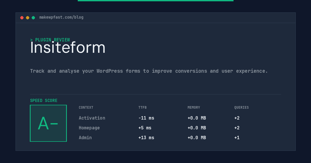 Insiteform - MakeWPFast