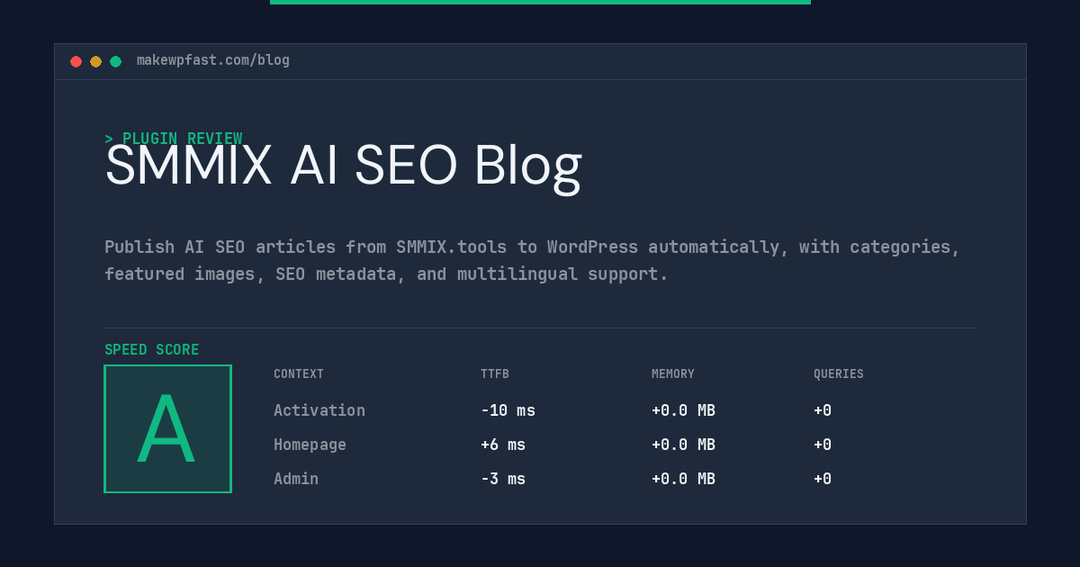 SMMIX AI SEO Blog - MakeWPFast