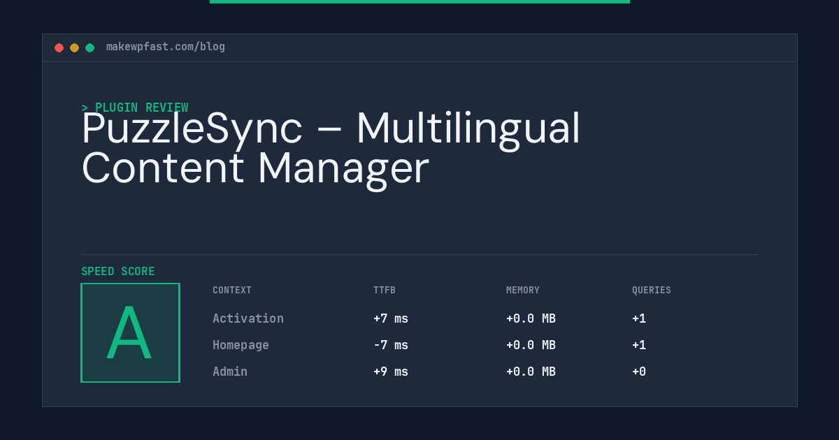 PuzzleSync – Multilingual Content Manager - MakeWPFast
