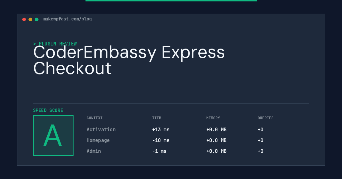 CoderEmbassy Express Checkout - MakeWPFast